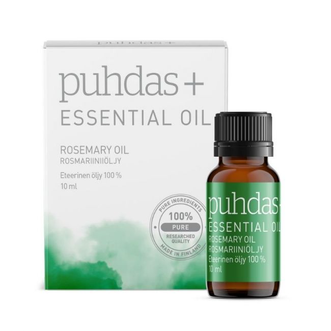 Eteerinen Rosmariiniöljy, 10 ml-Puhdas+-Aminopörssi