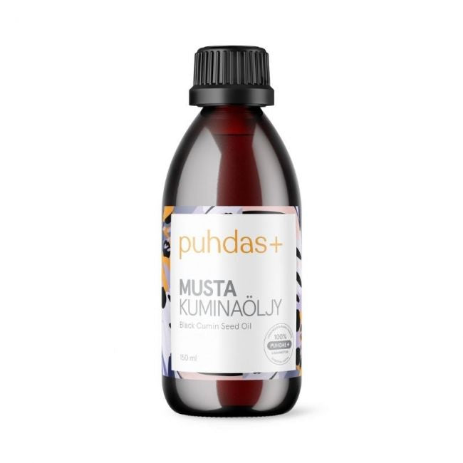 Mustakuminaöljy, 150 ml-Puhdas+-Aminopörssi