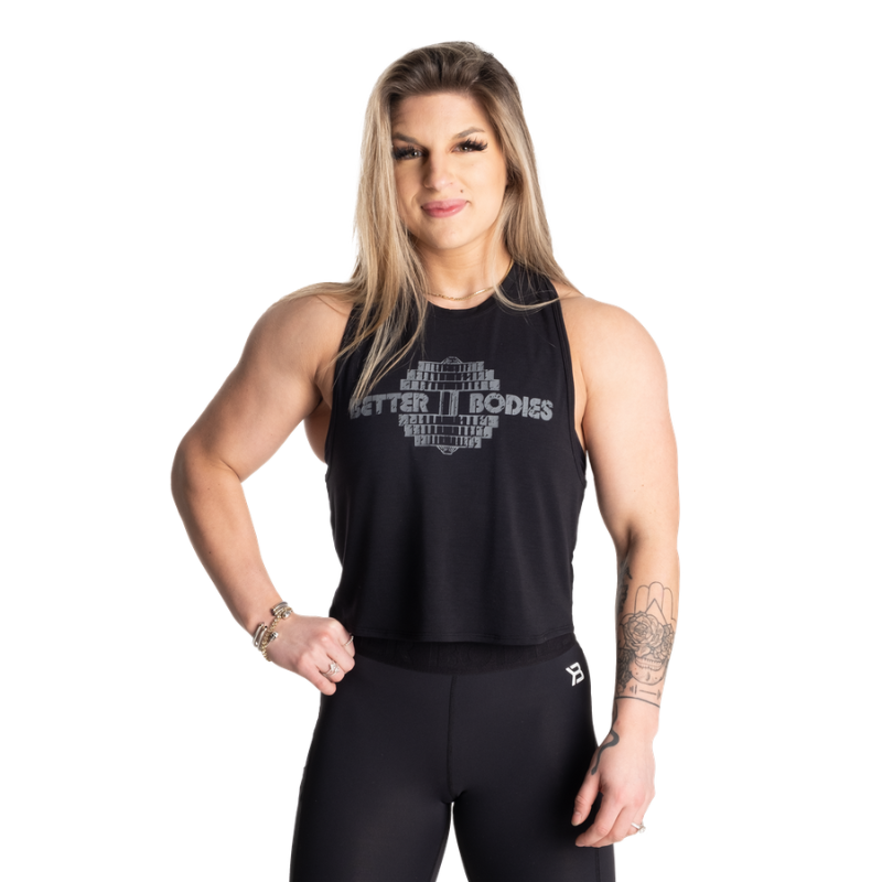 Empire Loose Racerback, Black-Naisten lyhythihaiset ja topit-Better Bodies-XS-Aminopörssi