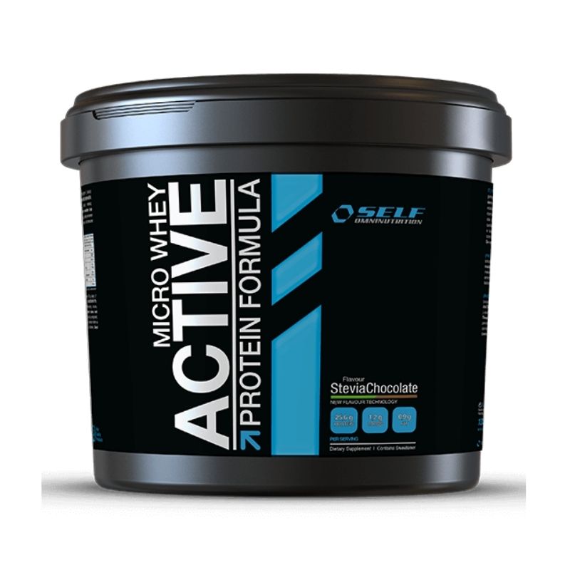 Micro Whey Active Stevia, 1kg-Heraproteiini-isolaatti-SELF omninutrition-STEVIA Mansikka-Aminopörssi