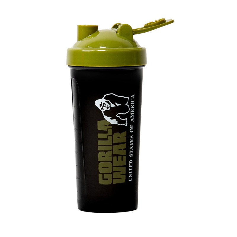 Shaker XXL Black/Army Green, 1 litra-Shakeri-Gorilla Wear-Aminopörssi
