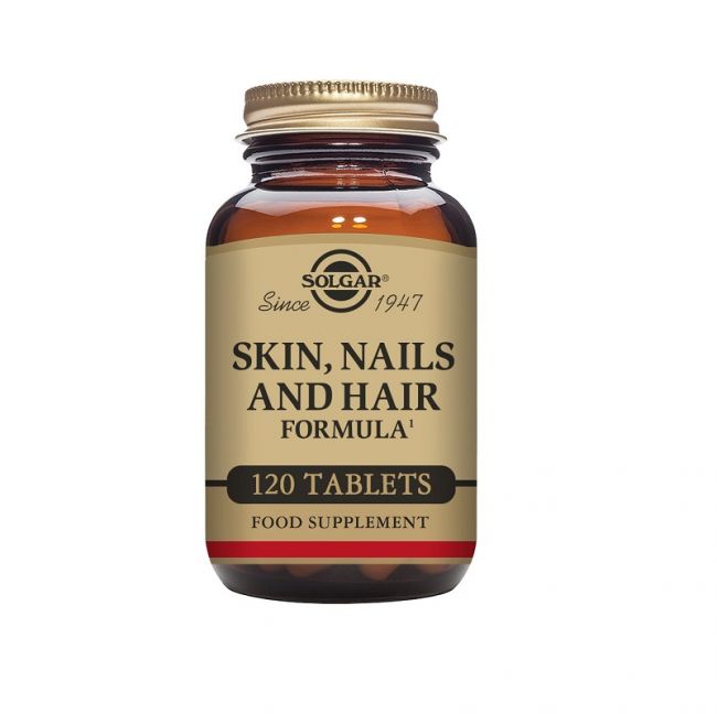 Skin, Nails & Hair Formula 120 kaps.-Solgar-Aminopörssi