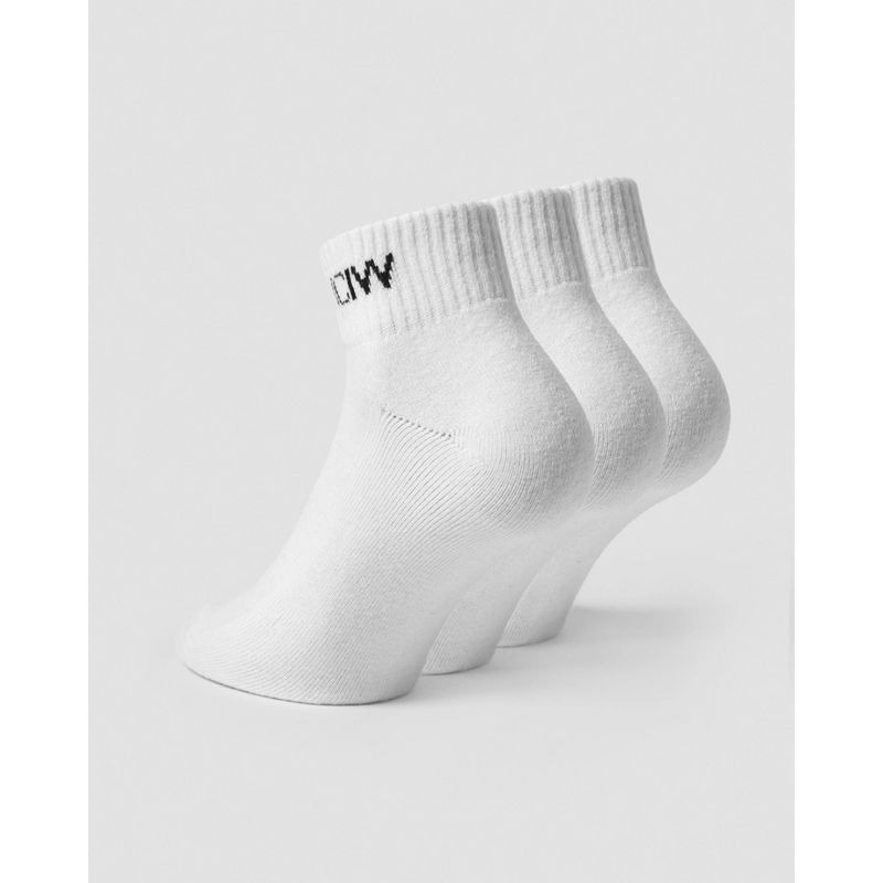 Training Half Socks 3-pack, white-Sukat-ICANIWILL-35-38-Aminopörssi