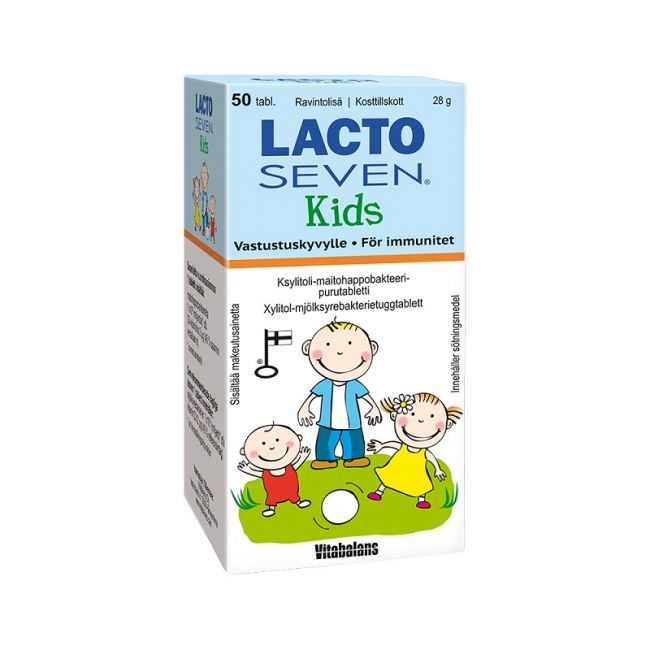 Lactoseven Kids, 50 tabl.-Vitabalans-Aminopörssi